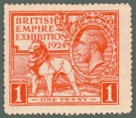 1924 British Empire Exhibition Stamp.  
This is the Gateway to my Stamp Collection.